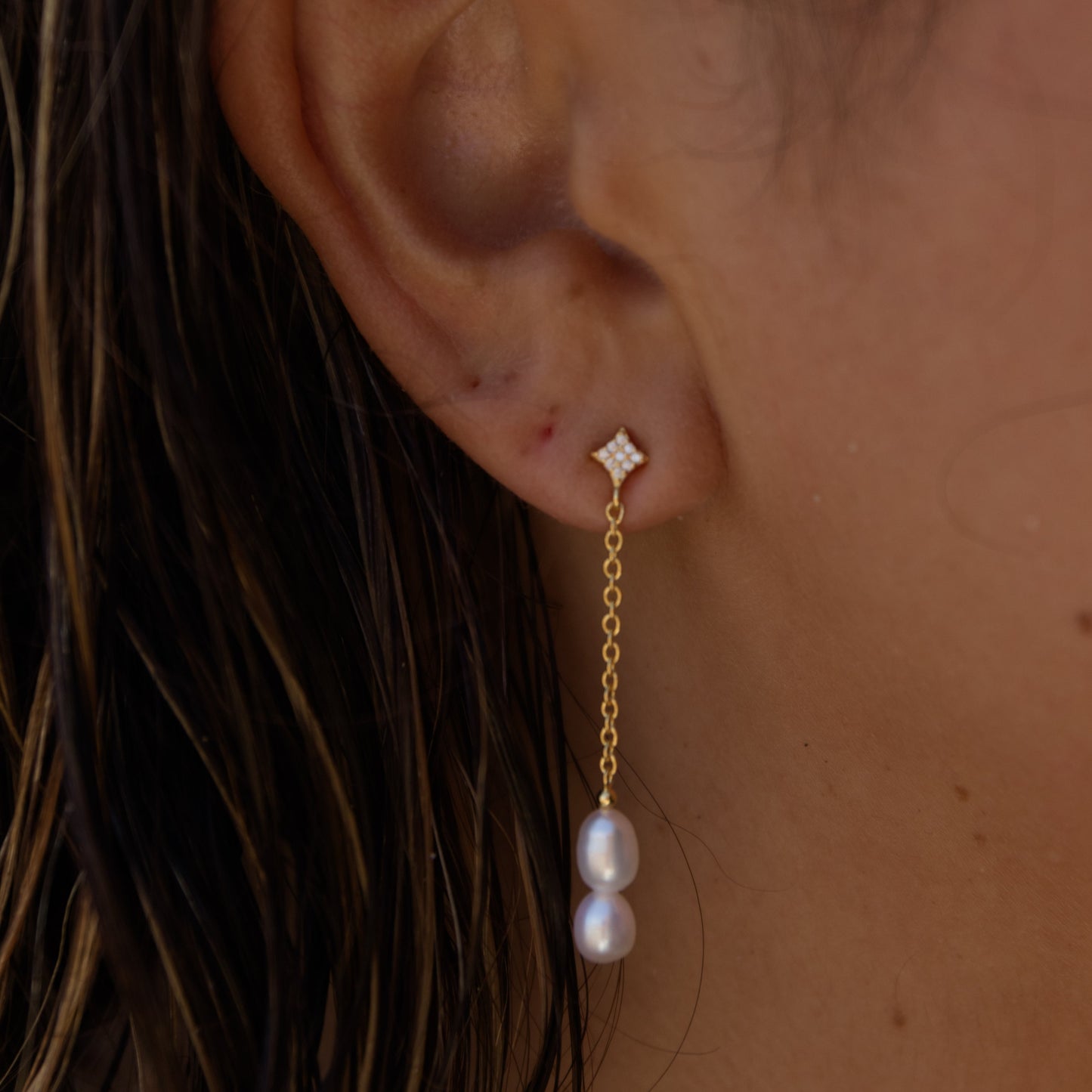 Sasha Pearl Drop Studs