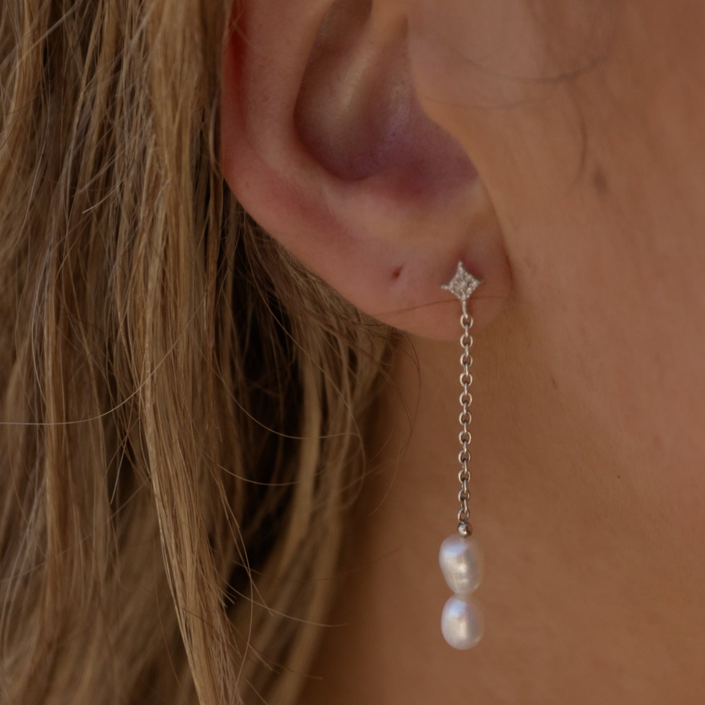 Sasha Pearl Drop Studs