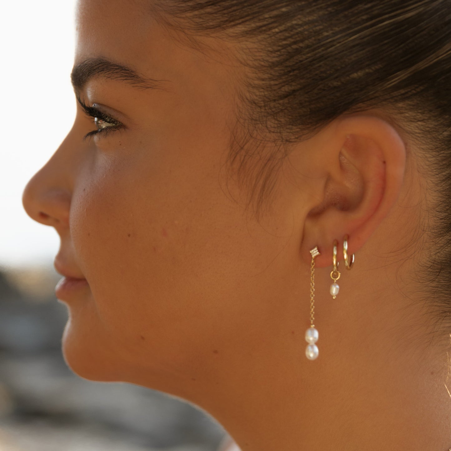 Sasha Pearl Drop Studs