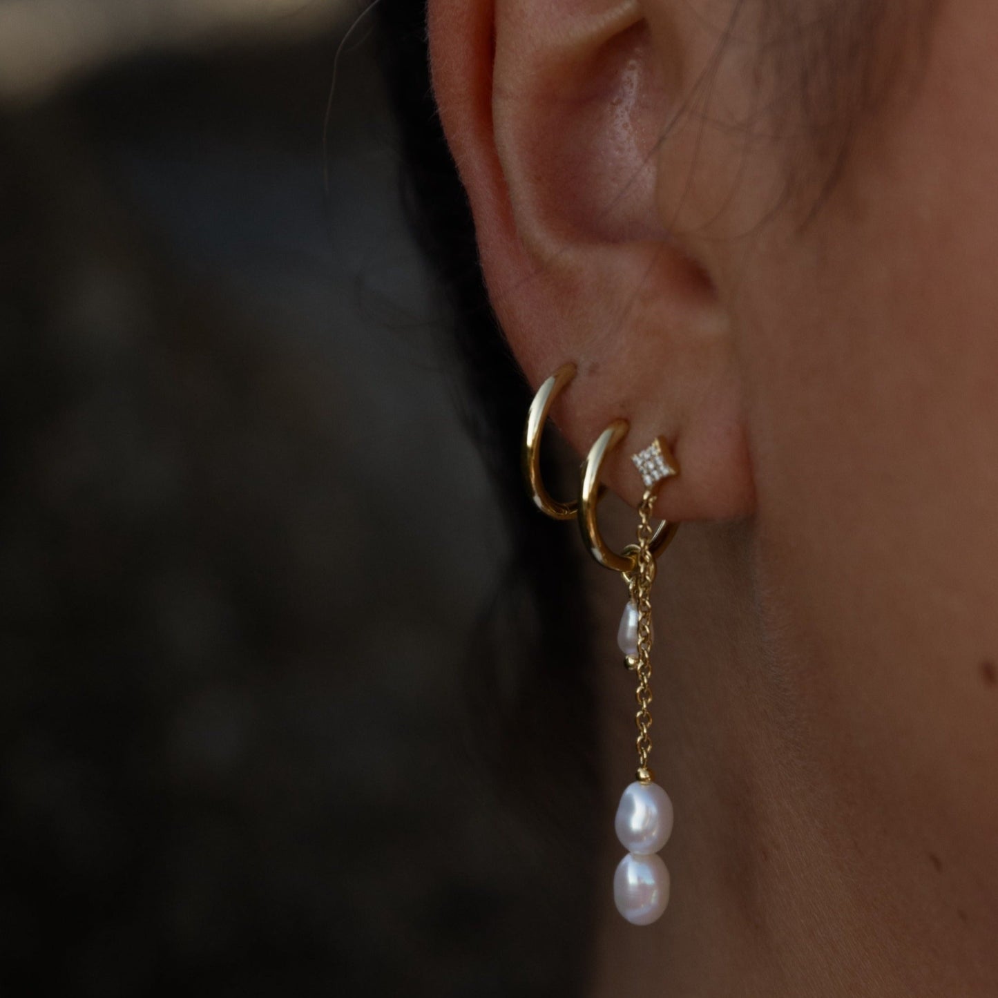 Sasha Pearl Drop Studs